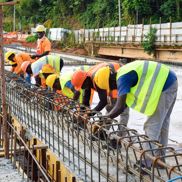 Équipe CONCORDE BTP ÉNERGIE GROUP sur un chantier